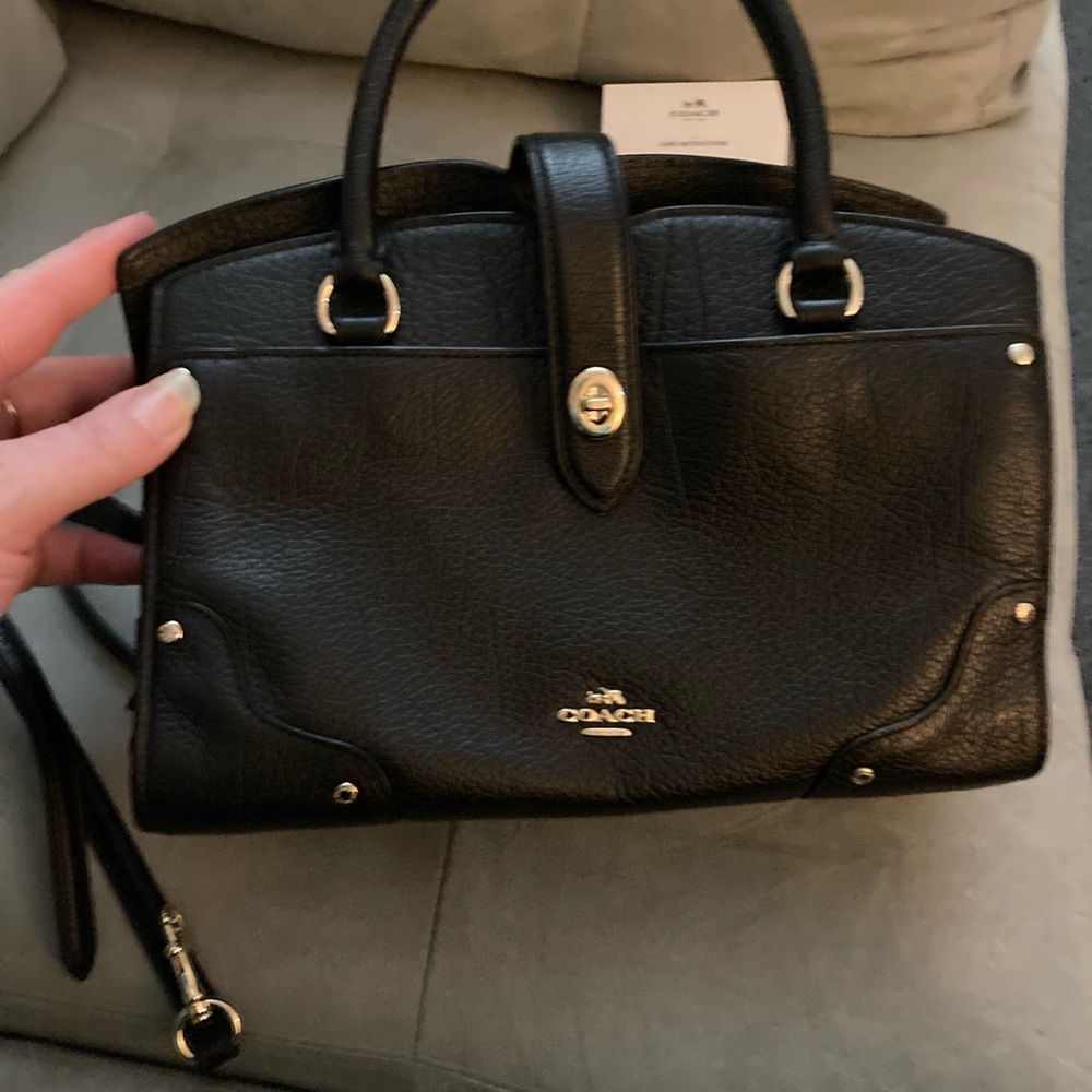 Coach NWOT Black Mercer 24 handbag